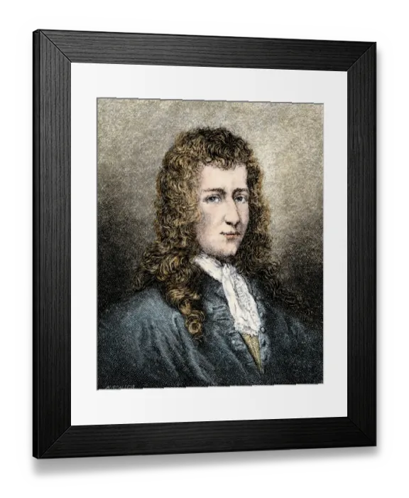 Framed Print : French explorer Rene-Robert Cavelier
