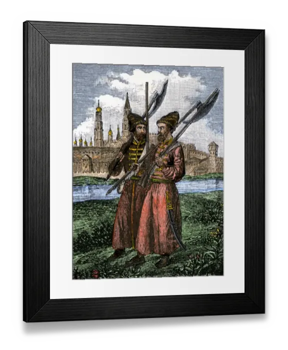 Framed Print : Russian palace guards, or Streltsi Framed Print : Russian palace guards, or Streltsi