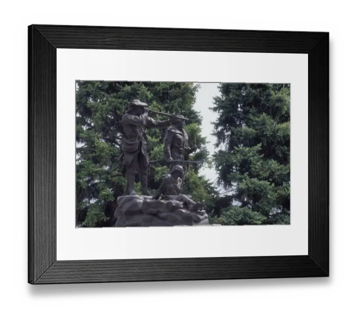 Framed Print : Lewis and Clark monument at Fort Benton, Montana Framed Print : Lewis and Clark monument at Fort Benton, Montana