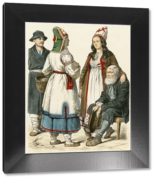 Russians from the Volga and Mordovia, 1800s