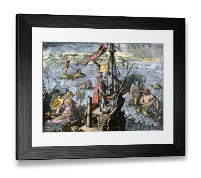 Framed Print : Sailing unknown seas in the Age of Discovery Framed Print : Sailing unknown seas in the Age of Discovery