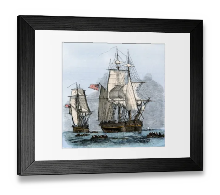 Framed Print : The search for Sir John Franklins Arctic expedition, 1850s Framed Print : The search for Sir John Franklins Arctic expedition, 1850s