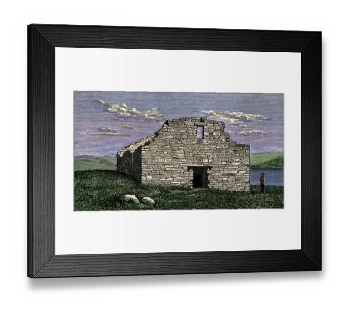 Framed Print : Norse settlement ruins in Greenland Framed Print : Norse settlement ruins in Greenland
