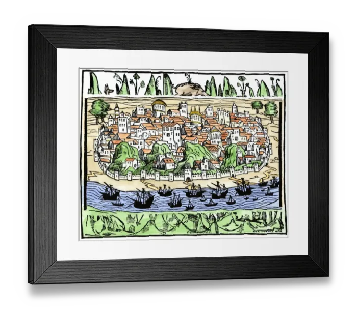 Framed Print : Lisbon, Portugal, in the 1500s Framed Print : Lisbon, Portugal, in the 1500s