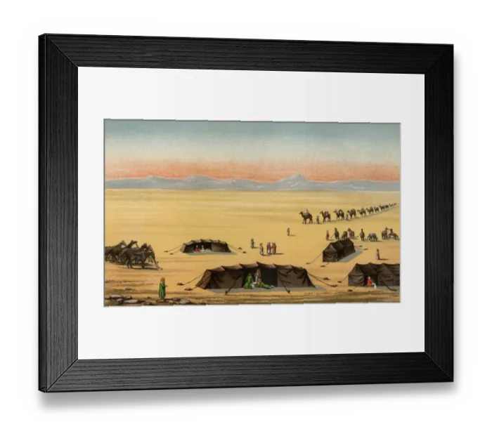 Framed Print : Sir Richard Burtons journey to Mecca, 1850s