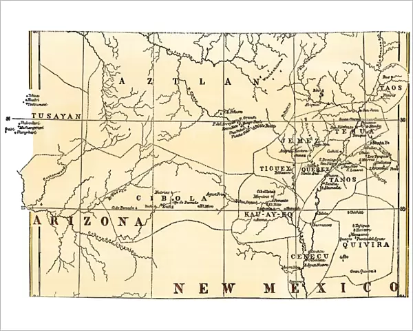 Pueblo Indian villages of the 1800s
