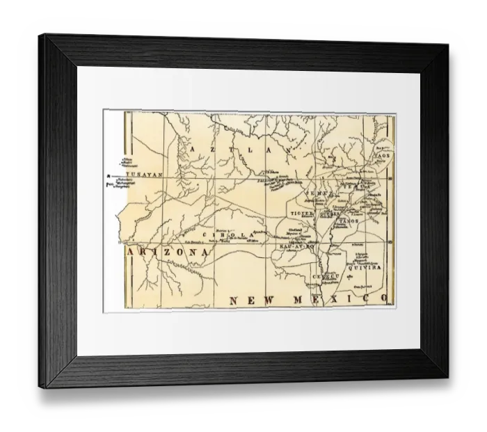 Framed Print : Pueblo Indian villages of the 1800s Framed Print : Pueblo Indian villages of the 1800s