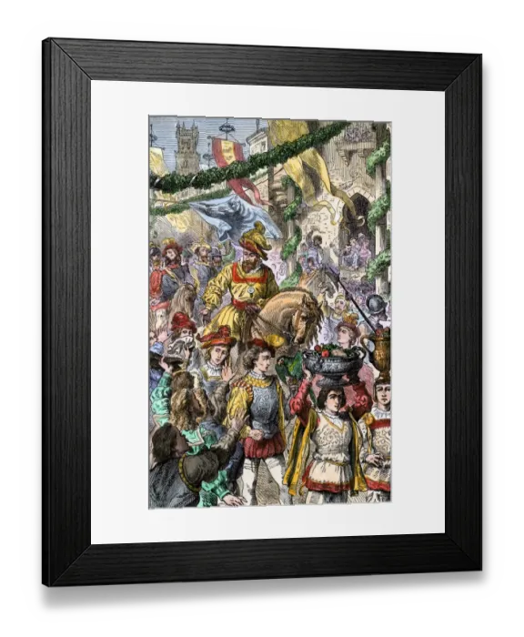Framed Print : Hernando Cortes returning to Toledo Framed Print : Hernando Cortes returning to Toledo