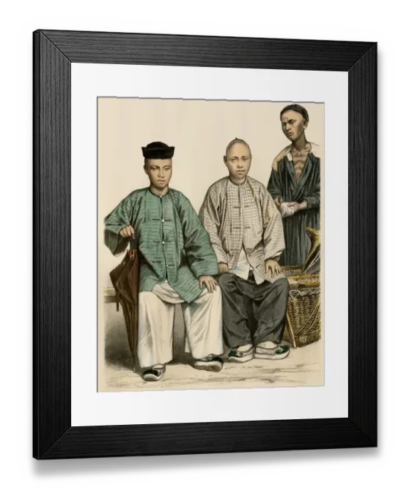 Framed Print : Singapore and Malaysian traders, 1800s Framed Print : Singapore and Malaysian traders, 1800s
