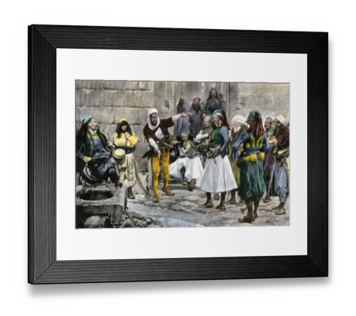 Framed Print : Serbian rebellion against Ottoman Empire, 1804