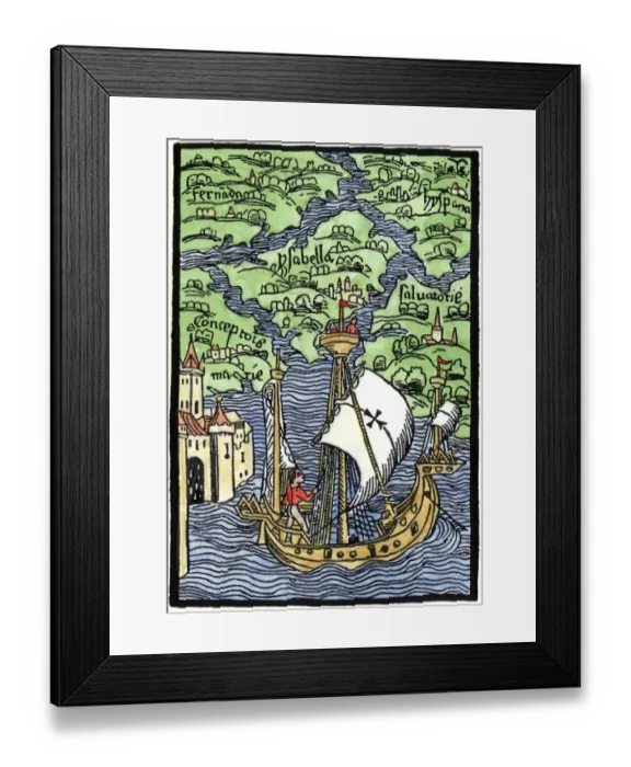 Framed Print : Isabella, the settlement founded by Columbus on Hispaniola Framed Print : Isabella, the settlement founded by Columbus on Hispaniola
