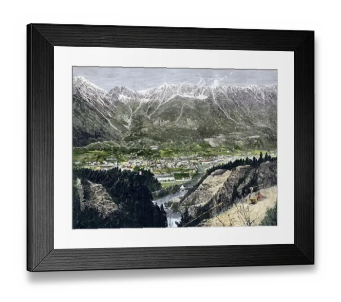 Framed Print : Innsbruck, Austria, 1800s Framed Print : Innsbruck, Austria, 1800s