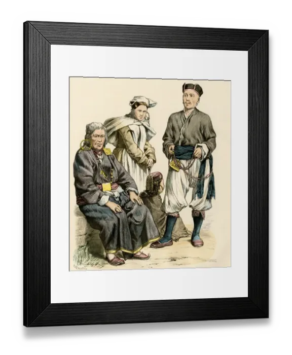 Framed Print : Lama and other Tibetans Framed Print : Lama and other Tibetans