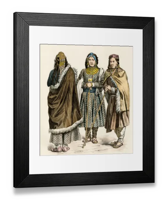 Framed Print : Tibetan women, 1800s Framed Print : Tibetan women, 1800s