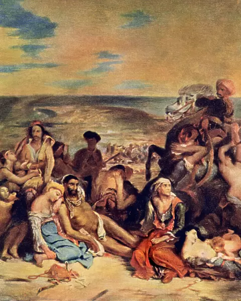 Ottoman Turk massacre of Greeks at Chios, 1822