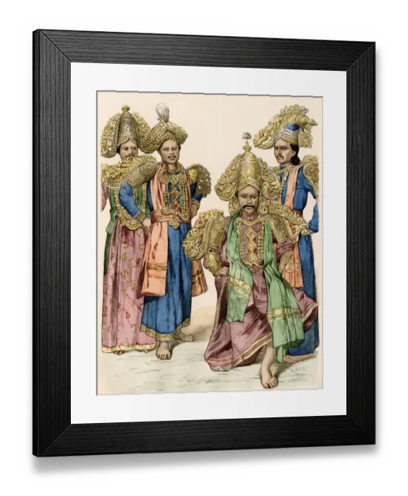 Framed Print : Men of Jaffna, Ceylon ( Sri Lanka ) in their finest clothing Framed Print : Men of Jaffna, Ceylon ( Sri Lanka ) in their finest clothing