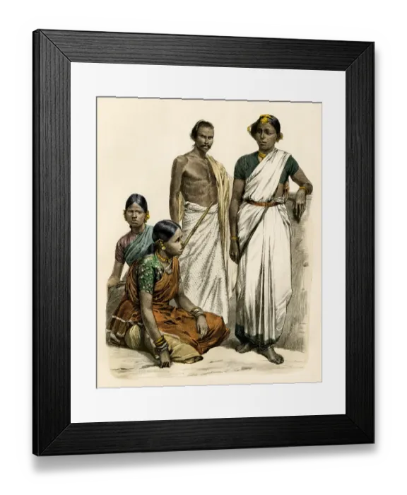 Framed Print : Hindu people of India, 1800s Framed Print : Hindu people of India, 1800s