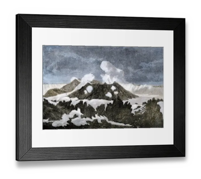 Framed Print : Volcano Mt. Hekla, Iceland