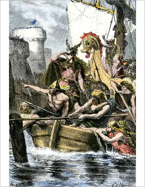 Viking attack on Paris, France, 885 AD