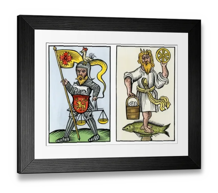 Framed Print : Ancient Saxon idols Hermensul and Crodon Framed Print : Ancient Saxon idols Hermensul and Crodon