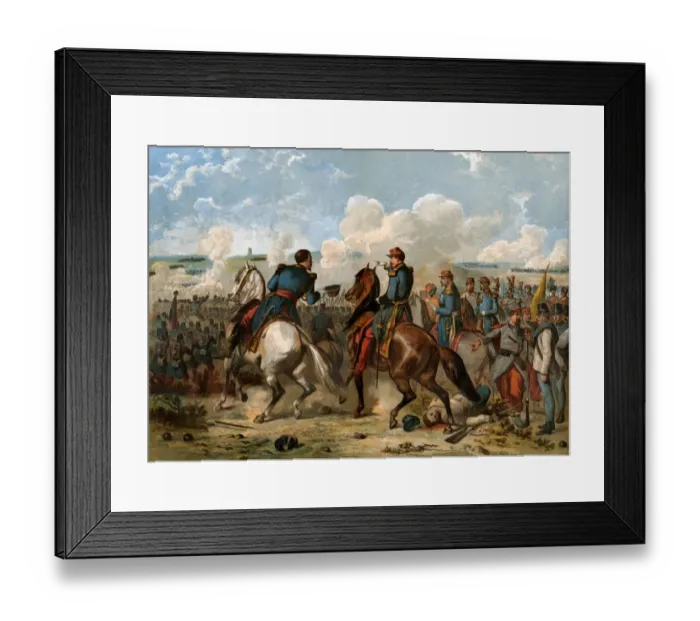 Framed Print : Louis Napoleon at the Battle of Solferino, 1859 Framed Print : Louis Napoleon at the Battle of Solferino, 1859