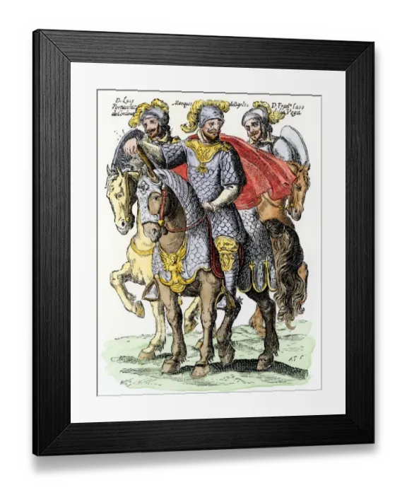 Framed Print : Spanish colonial administrators of Chile, 1600s Framed Print : Spanish colonial administrators of Chile, 1600s