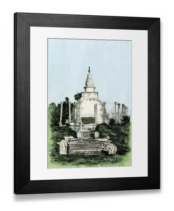 Framed Print : Thupurama Dagoba in Sri Lanka Framed Print : Thupurama Dagoba in Sri Lanka