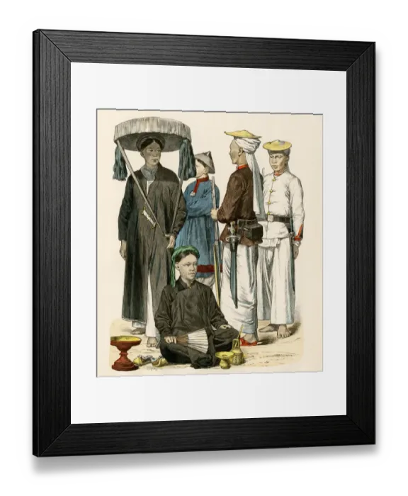 Framed Print : Traditional styles of Vietnamese from Tonkin Framed Print : Traditional styles of Vietnamese from Tonkin