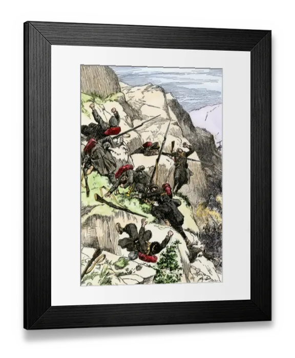 Framed Print : Battle of Ayacucho