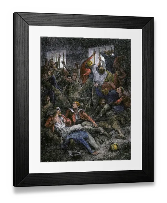 Framed Print : Black Hole of Calcutta, 1756 Framed Print : Black Hole of Calcutta, 1756