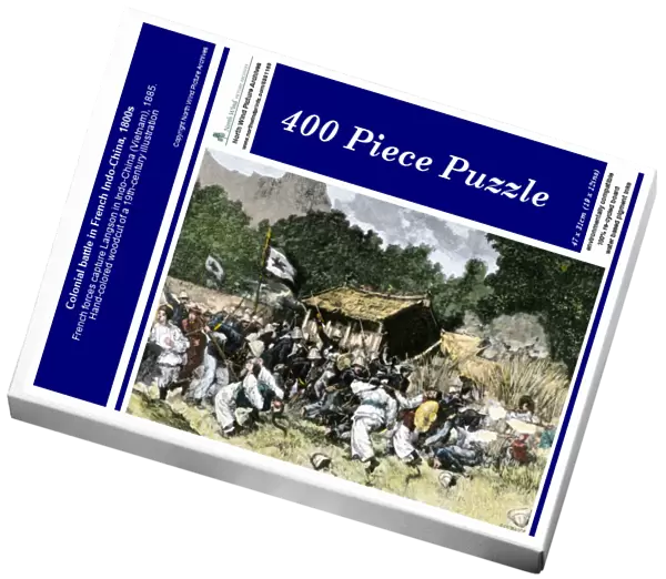 Colonial battle in French Indo-China, 1800s