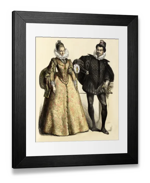 Framed Print : Spanish nobility of the 1500s Framed Print : Spanish nobility of the 1500s