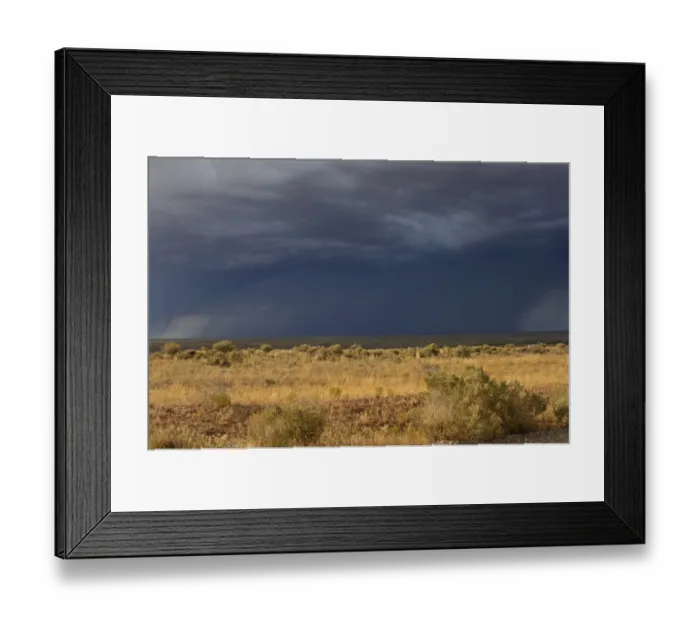 Framed Print : Rainstorm on the high plains, New Mexico Framed Print : Rainstorm on the high plains, New Mexico