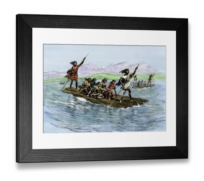 Framed Print : Balsas, or native rafts, on Lake Titicaca in the Andes Mountains Framed Print : Balsas, or native rafts, on Lake Titicaca in the Andes Mountains