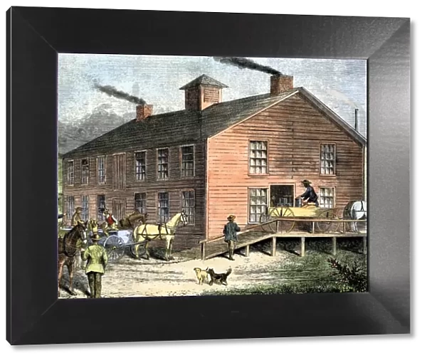 Vermont cheese factory, 1800s