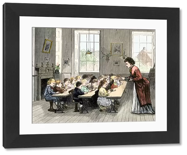 Kindergarten class in Boston, 1870s