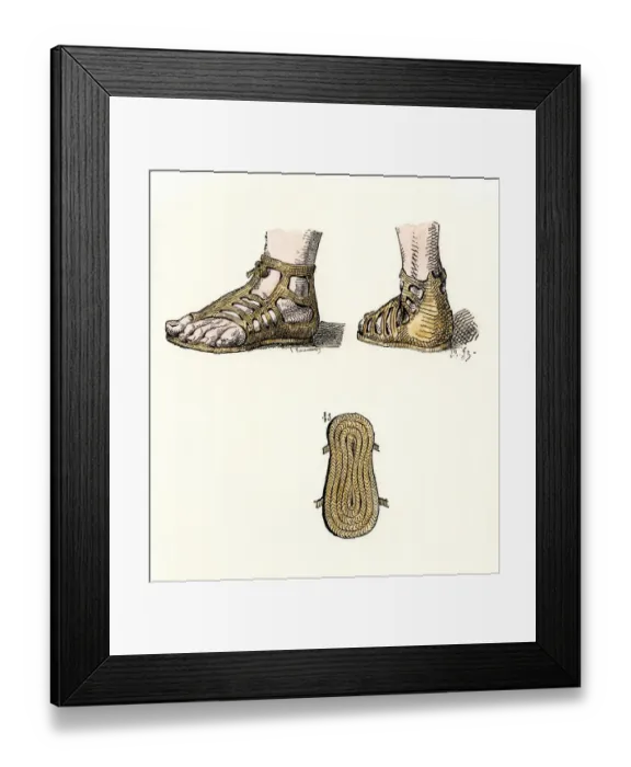 Framed Print : Sandals of Inca soldiers in Peru Framed Print : Sandals of Inca soldiers in Peru