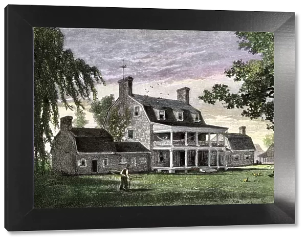 Maryland plantation manor, 1800s