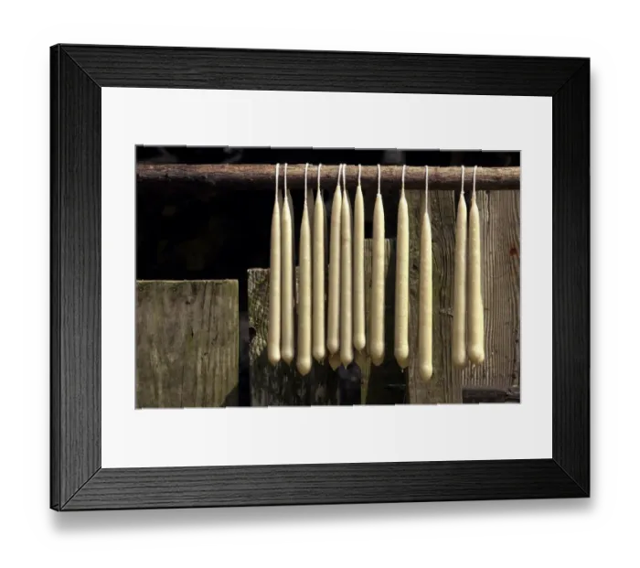 Framed Print : Handmade candles Framed Print : Handmade candles