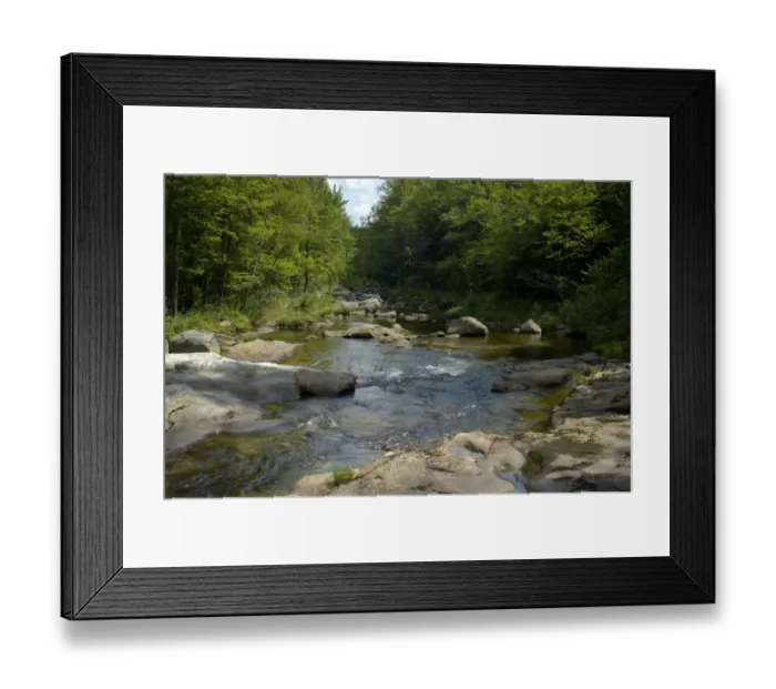 Framed Print : Stream in the White Mountains of New Hampshire and Maine Framed Print : Stream in the White Mountains of New Hampshire and Maine