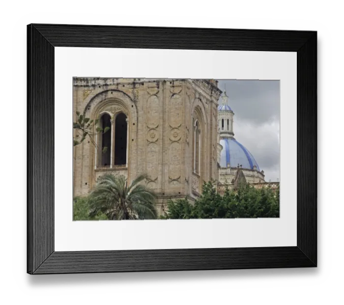 Framed Print : New cathedral in the Spanish colonial city of Cuenca