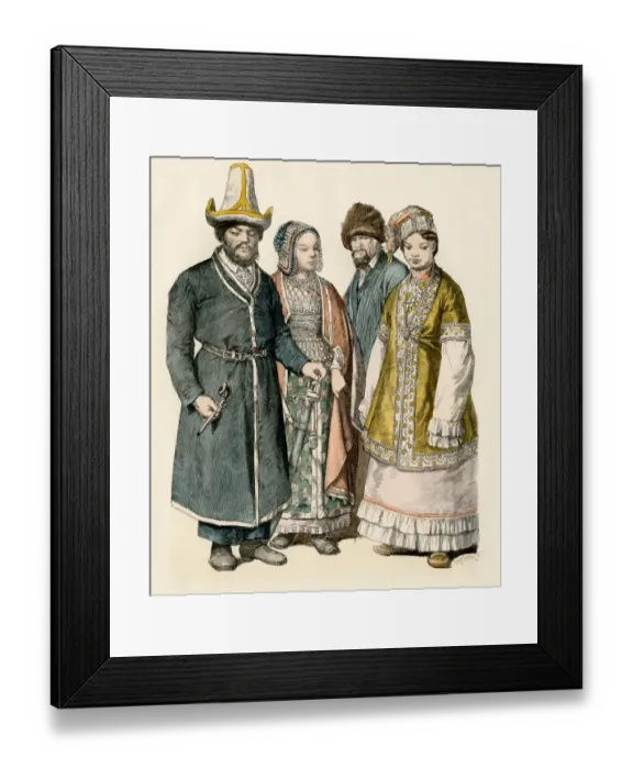 Framed Print : Tartars of Russia Framed Print : Tartars of Russia