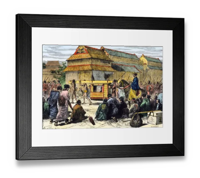 Framed Print : First US diplomatic mission to Japan, 1856 Framed Print : First US diplomatic mission to Japan, 1856