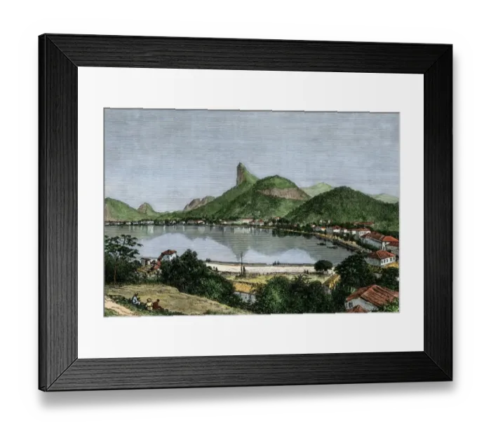Framed Print : Rio de Janeiro in the 1800s Framed Print : Rio de Janeiro in the 1800s