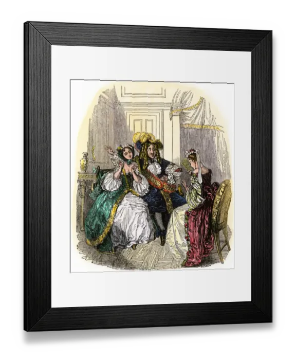 Framed Print : Scene from a Moliere play Framed Print : Scene from a Moliere play