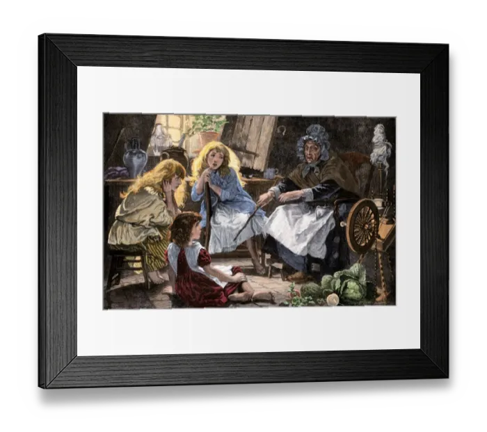Framed Print : Family storyteller