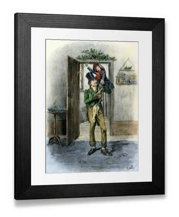 Framed Print : Tiny Tim carried in celebration Framed Print : Tiny Tim carried in celebration