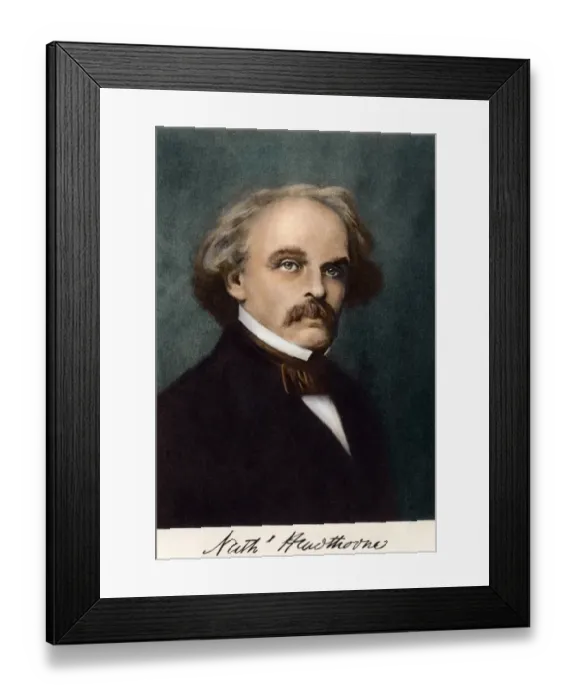 Framed Print : Nathaniel Hawthorne Framed Print : Nathaniel Hawthorne