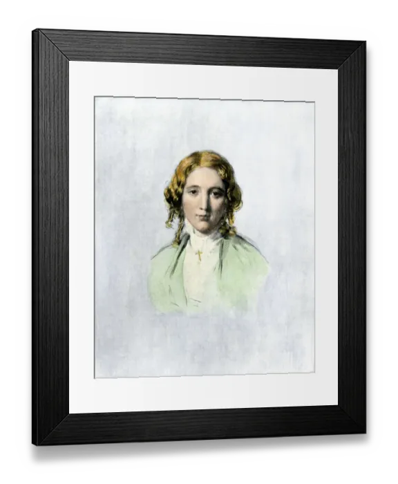 Framed Print : Harriet Beecher Stowe in 1853 Framed Print : Harriet Beecher Stowe in 1853