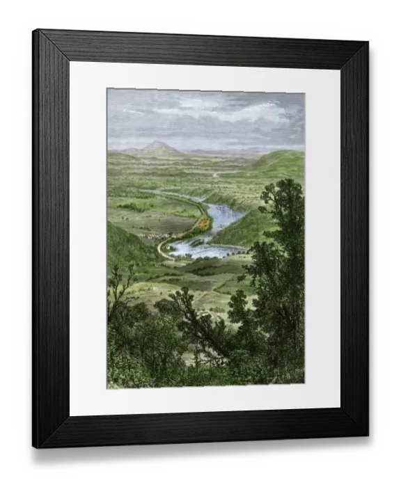 Framed Print : Potomac River in the 1800s Framed Print : Potomac River in the 1800s